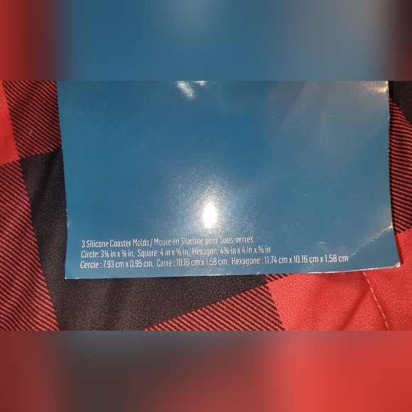 3 pack mod podge coaster/tray resin molds new - Picture 2 of 4